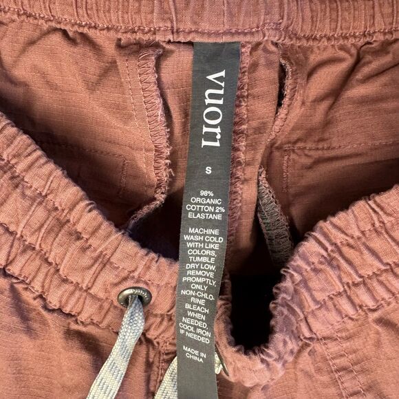 VUORI women's size small S Vintage Ripstop DuraTerra raw hem athletic shorts - Picture 13 of 14